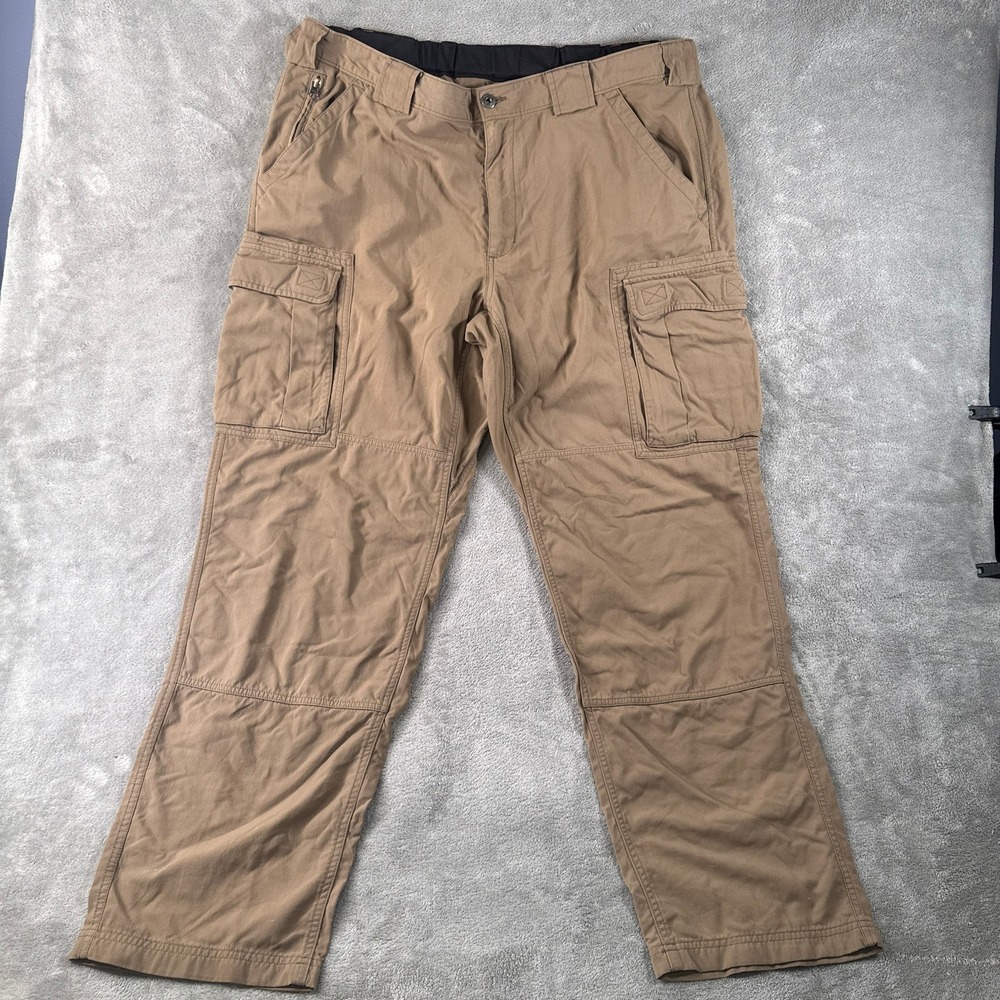 Duluth Trading Co Cargo Pants Mens XL x 32 Brown Fire Hose Nylon Workwear
